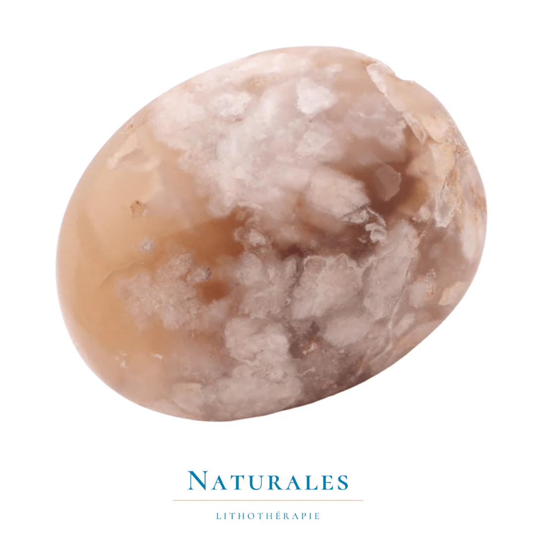 Agate fleur de cerisier - abondance / apaisement / rancoeurs