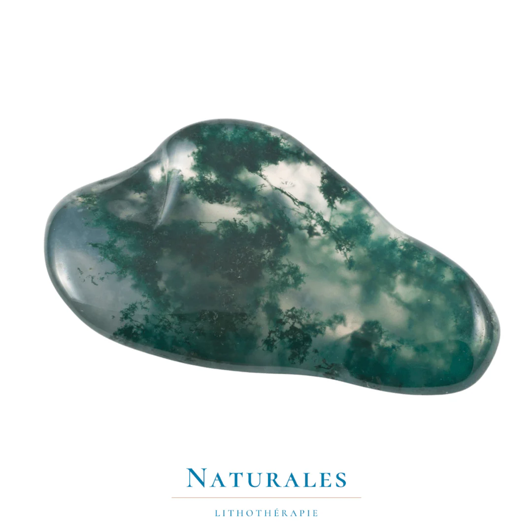 Agate mousse roulée - apaisement / nature / abondance