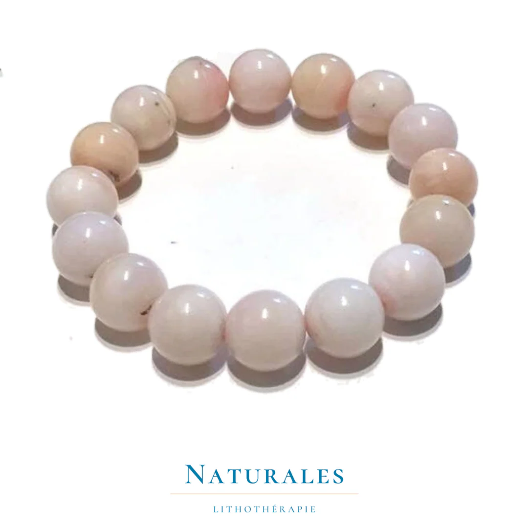 Bracelet manganocalcite - Compassion
