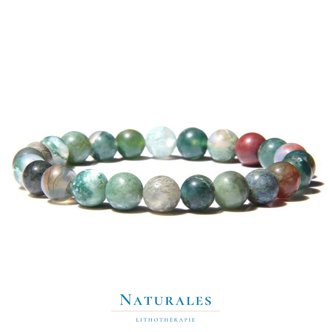 Bracelet agate indienne - prospérité