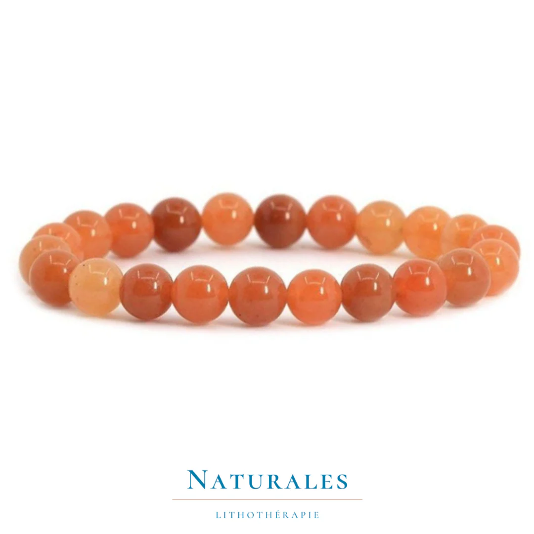 Bracelet Aventurine rouge - abondance