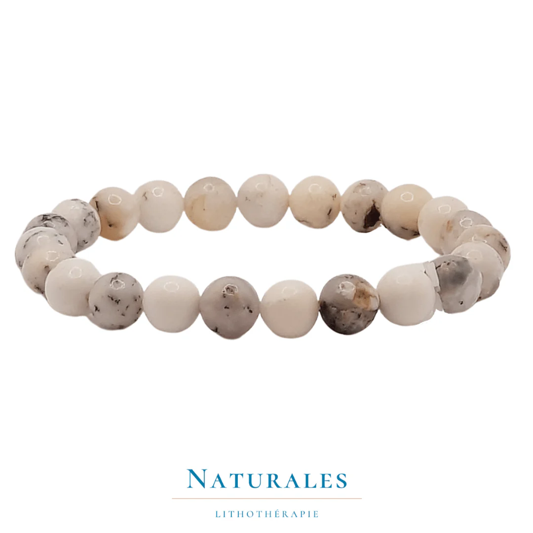 Bracelet Merlinite - chamanisme / psychisme / dualité