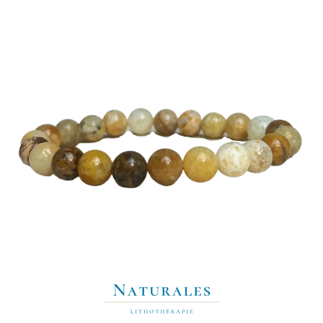 Bracelet opale jaune - humeur