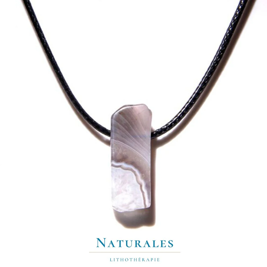 Collier Agate du Botswana - motivation