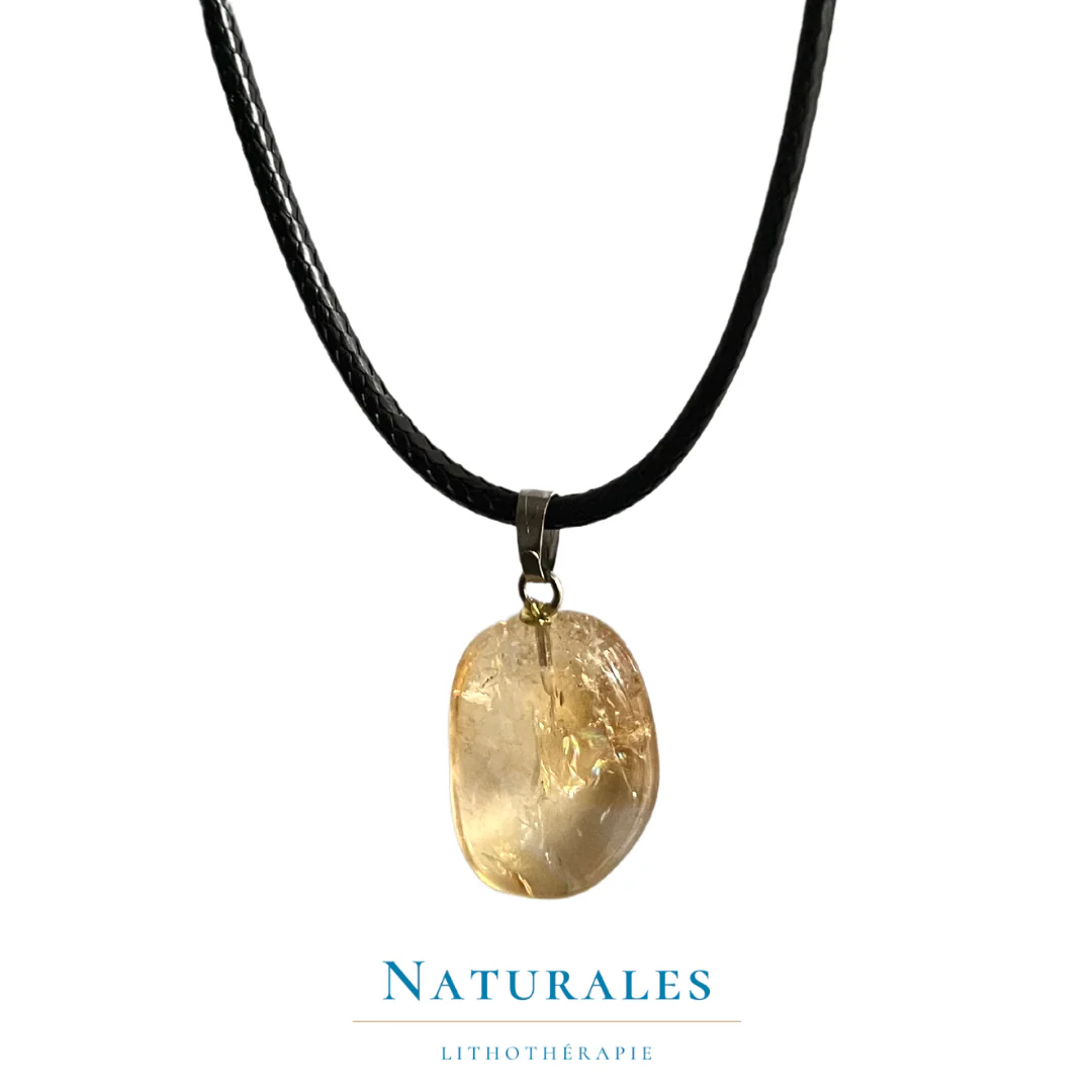 Collier citrine - prospérité