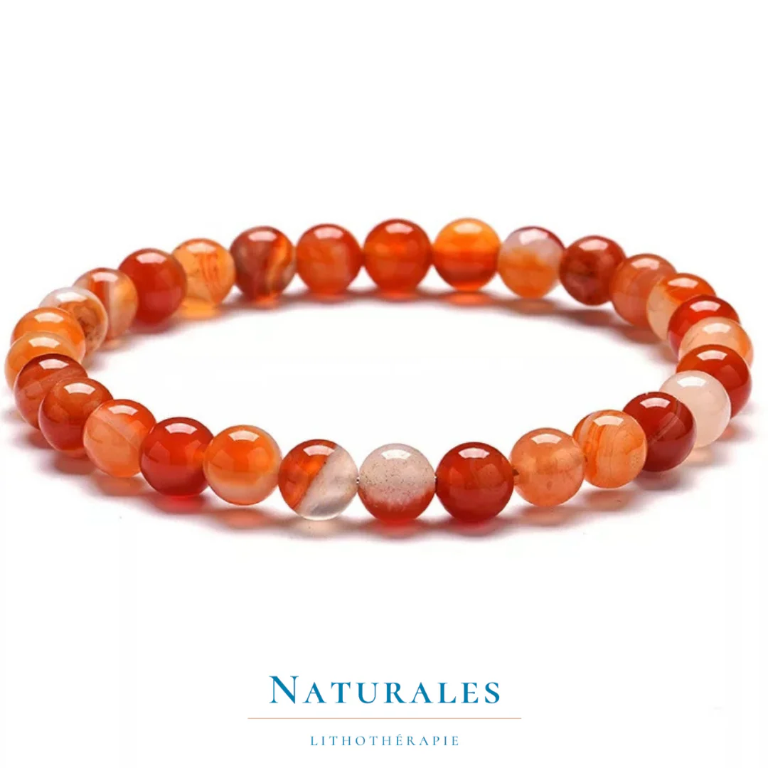 Bracelet cornaline - énergie stimulante