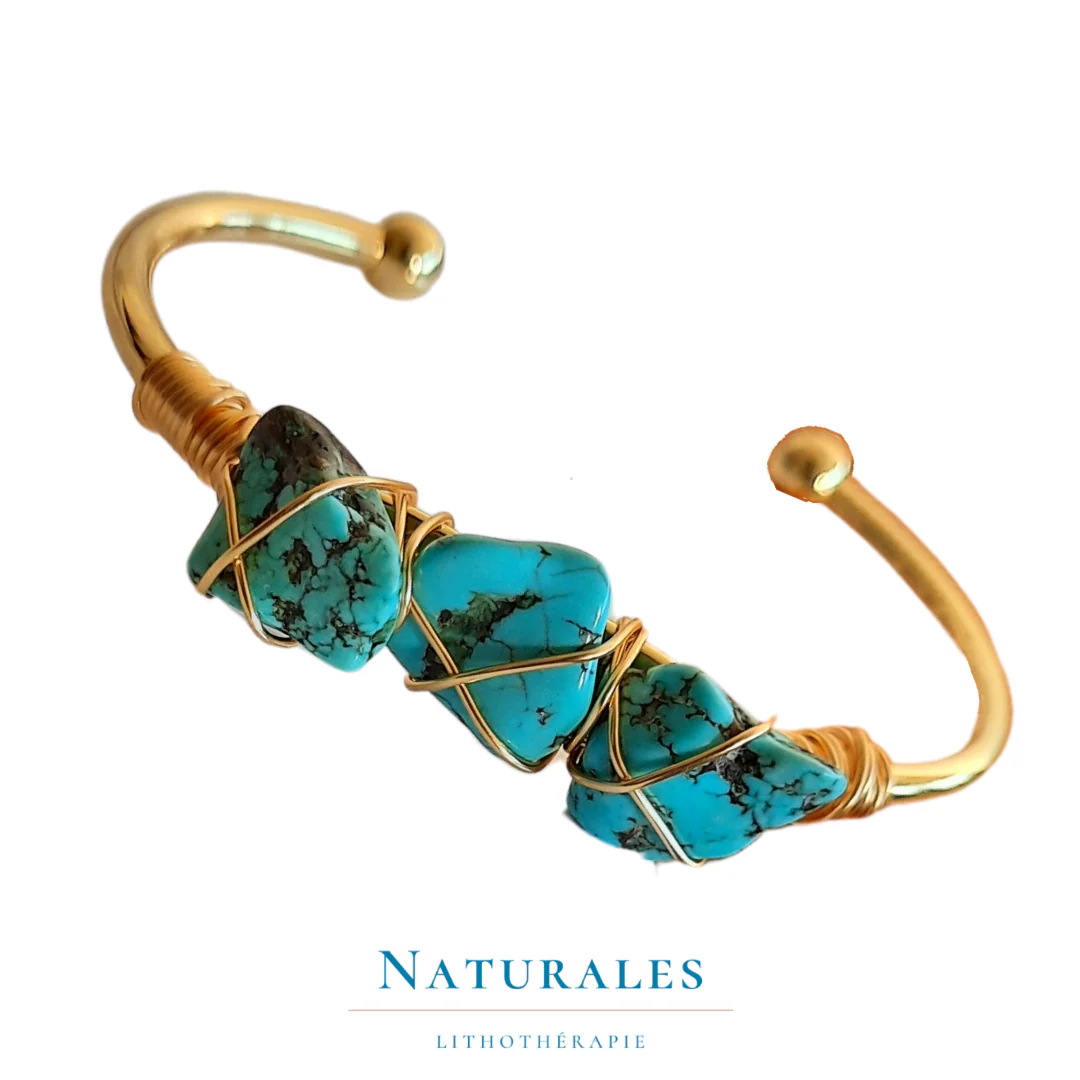 EDITION LIMITEE : Manchette Turquoise - réalisation de soi