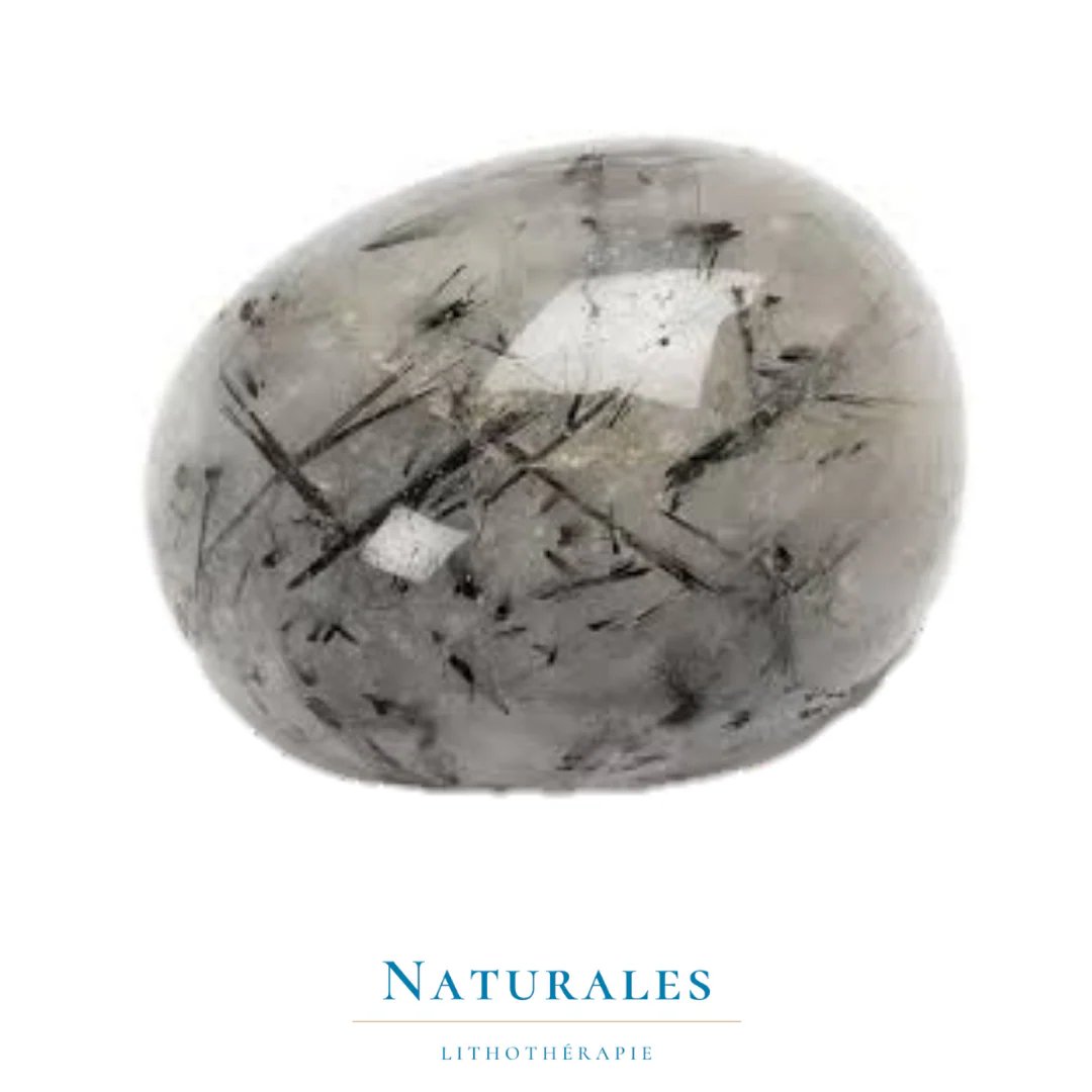 Quartz tourmaline roulé - fatigue / capacités psychiques